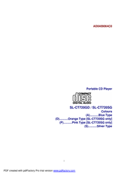 Panasonic SL-CT720GD Manual
