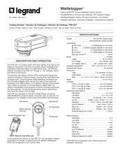 LEGRAND Wattstopper FSP-221 Manual