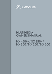 Lexus NX 250 2021 Owner's Manual