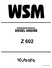 Kubota Z482-E2B Workshop Manual