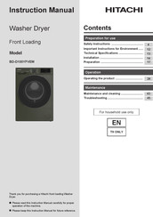 Hitachi BD-D100YFVEM Instruction Manual