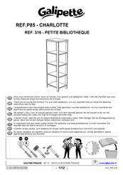 Galipette CHARLOTTE P85 Assembly Instructions Manual