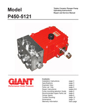 Giant P450-5121 Operating Instructions/ Repair And Service Manual