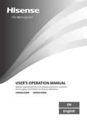 Hisense HRSBS633BW User's Operation Manual