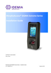 Idemia MorphoAccess MPH-AC002A Installation Manual