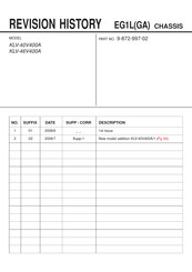 Sony KLV-46V400A Service Manual