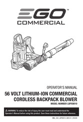 EGO LBPX8010 Operator's Manual