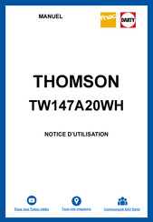 THOMSON TW147A20WH Operating Instructions Manual