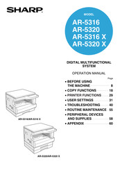 Sharp AR-5320D Operation Manual