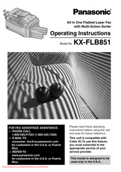 Panasonic KX-FLB853 Operating Instructions Manual