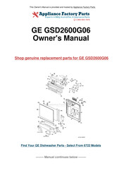 GE GSD2600G06 Owner's Manual