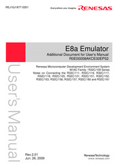 Renesas E8a Addition To The User Manual