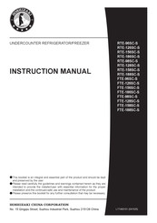 Hoshizaki RTE-156SC-S Instruction Manual