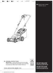 Mac allister MCB1137LWM Original Instructions Manual
