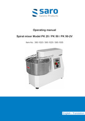 saro 395-1005 Operating Manual