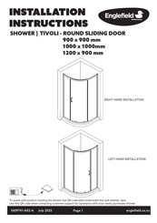 Kohler Englefield TIVOLI Installation Instructions Manual