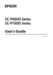 Epson SC-P9300 Series User Manual