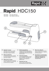 Rapid HDC150/4 Operator's Manual