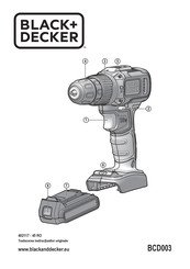 Black & Decker BCD003 Original Instructions Manual