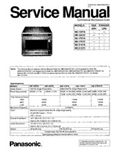 Panasonic NE2157A - COMMERCIAL MICROWAVE Service Manual