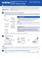 Brother ADS-4300N Quick Setup Manual