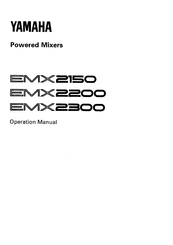 Yamaha EMX2150 Operation Manual