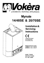 VOKERA mynute 20/70SE Installation & Servicing Instructions Manual