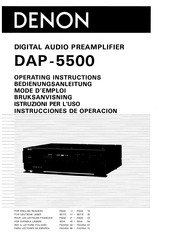 Denon DAP-5500 Operating Instructions Manual