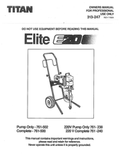 Titan 761-240 Owner's Manual