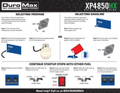 DUROMAX XP4850HX Quick Start Manual