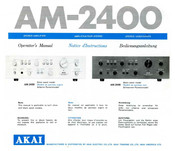 Akai AM-2400 Operator's Manual