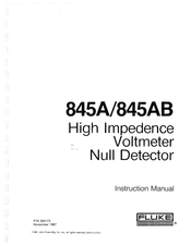Fluke 845AB Instruction Manual