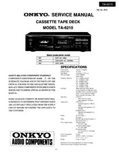 Onkyo TA-6210 Service Manual