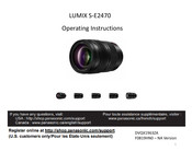 Panasonic Lumix S-E2470 Operating Instructions Manual