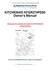 KitchenAid KFGR270 Installation Instructions Manual