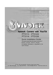Vivotek PT3124 Quick Installation Manual