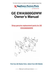GE WLSR3000 Owner's Manual