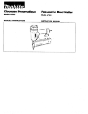 Makita AF503 Instruction Manual