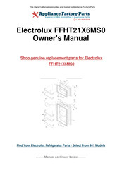 Frigidaire FFHT21X6MS0 Use & Care Manual
