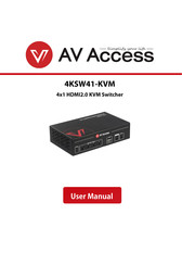 AV Access 4KSW41-KVM User Manual