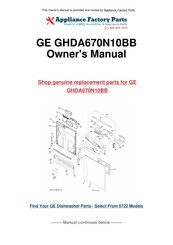 GE GHDA400 Series Owner's Manual