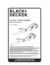 Black & Decker LSW221 Instruction Manual