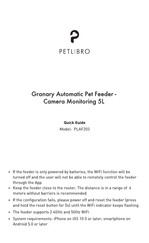 Petlibro PLAF203 Quick Manual