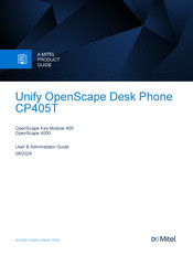 Mitel Unify OpenScape CP405T User & Administator Manual