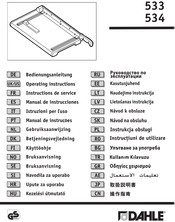 Dahle 534 Operating Instructions Manual