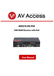 AV Access 4KEX70-RX-PSE User Manual
