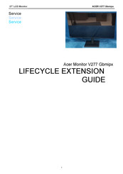 Acer V277 Lifecycle Extension Manual