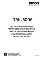 Epson TM-L500A User Manual