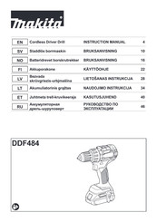 Makita DDF484 Instruction Manual