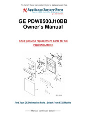 GE Profile PDW9200 Series Owner's Manual